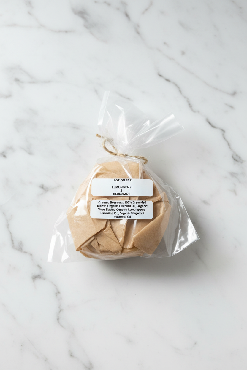 Lemongrass Bergamot Lotion Bar Marble