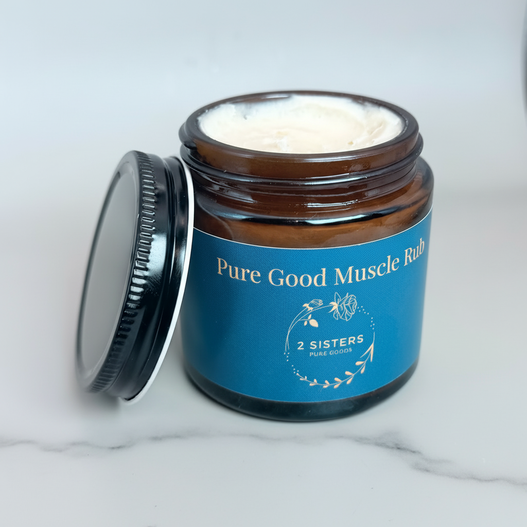 Pure Good Muscle Rub - Crystal Clear Label